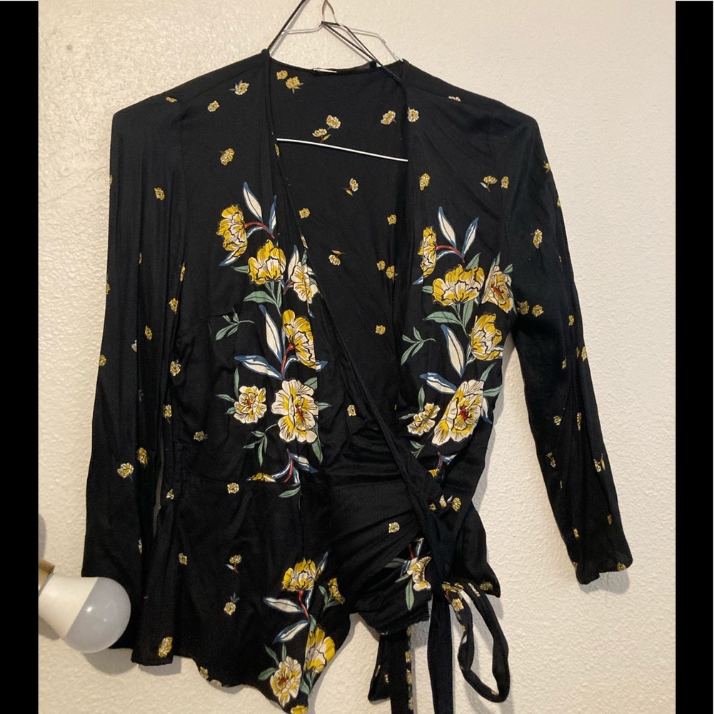 Zara wrap top